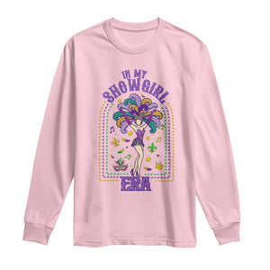 Mardi Gras Queen Long Sleeve Shirt In My Showgirl Era TS14 Light Pink Print Your Wear
