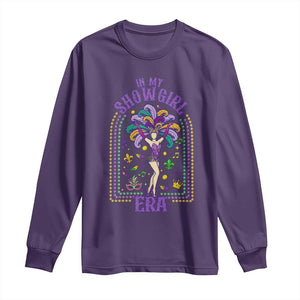 Mardi Gras Queen Long Sleeve Shirt In My Showgirl Era TS14 Purple Print Your Wear