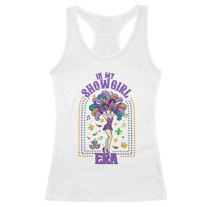 Mardi Gras Queen Racerback Tank Top In My Showgirl Era TS14 White Print Your Wear
