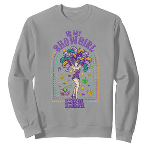 Mardi Gras Queen Sweatshirt In My Showgirl Era TS14 Sport Gray Print Your Wear