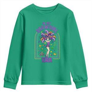 Mardi Gras Queen Youth Sweatshirt In My Showgirl Era TS14 Irish Green Print Your Wear