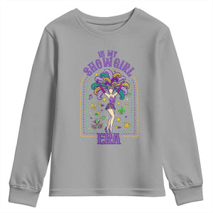 Mardi Gras Queen Youth Sweatshirt In My Showgirl Era TS14 Sport Gray Print Your Wear