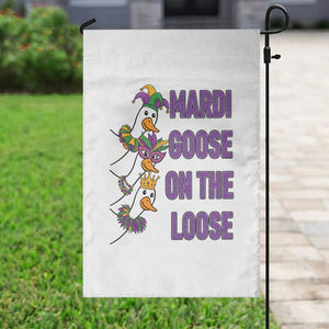 Funny Mardi Gras Garden Flag - Louisiana Carnival Silly Goose Festival Humor TS14 Print Your Wear