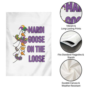Funny Mardi Gras Garden Flag - Louisiana Carnival Silly Goose Festival Humor TS14 Print Your Wear