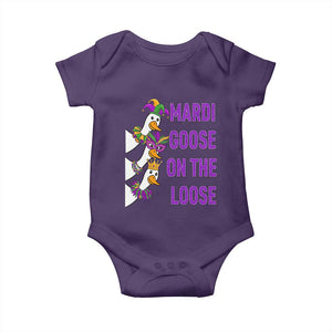 Funny Mardi Gras Baby Onesie Louisiana Carnival Silly Goose Festival TS14 Purple Print Your Wear