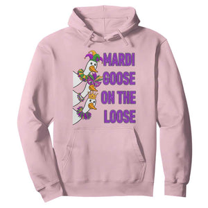Funny Mardi Gras Hoodie Louisiana Carnival Silly Goose Festival TS14 Light Pink Print Your Wear