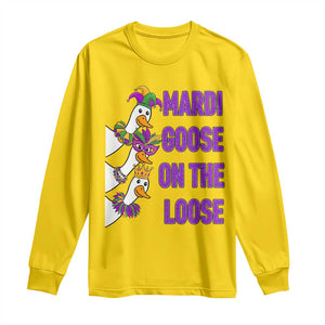 Funny Mardi Gras Long Sleeve Shirt Louisiana Carnival Silly Goose Festival TS14 Daisy Print Your Wear