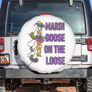 Funny Mardi Gras Spare Tire Cover Louisiana Carnival Silly Goose Festival TS14 No hole White Print Your Wear