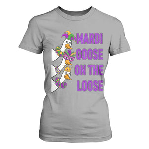 Funny Mardi Gras T Shirt For Women Louisiana Carnival Silly Goose Festival TS14 Sport Gray Print Your Wear