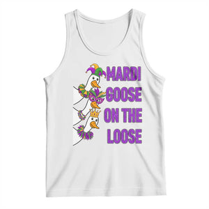 Funny Mardi Gras Tank Top Louisiana Carnival Silly Goose Festival TS14 White Print Your Wear