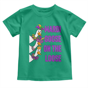 Funny Mardi Gras Toddler T Shirt Louisiana Carnival Silly Goose Festival TS14 Irish Green Print Your Wear