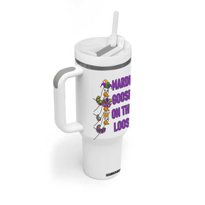 Funny Mardi Gras Tumbler With Handle Louisiana Carnival Silly Goose Festival TS14 Print Your Wear