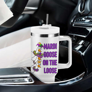 Funny Mardi Gras Tumbler With Handle Louisiana Carnival Silly Goose Festival TS14 Print Your Wear