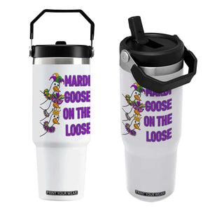 Funny Mardi Gras Flip Straw Tumbler Louisiana Carnival Silly Goose Festival TS14 One Size: 30 oz White Print Your Wear