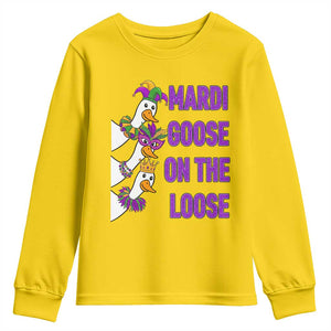 Funny Mardi Gras Youth Sweatshirt Louisiana Carnival Silly Goose Festival TS14 Daisy Print Your Wear