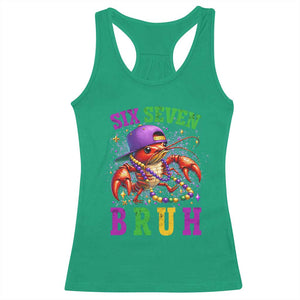 67 Mardi Gras Racerback Tank Top Funny Crawfish Six Seven Bruh Meme TS14 Irish Green Print Your Wear