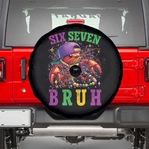 67 Mardi Gras Spare Tire Cover Funny Crawfish Six Seven Bruh Meme TS14 Black Print Your Wear