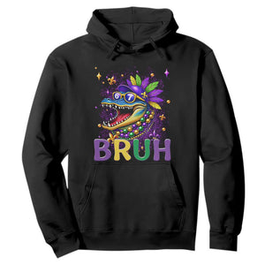 67 Mardi Gras Hoodie Funny Alligator Six Seven Bruh Meme TS14 Black Print Your Wear