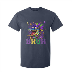 67 Mardi Gras T Shirt For Kid Funny Alligator Six Seven Bruh Meme TS14 Navy Print Your Wear