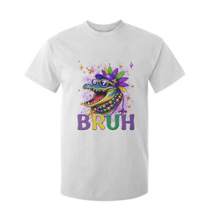 67 Mardi Gras T Shirt For Kid Funny Alligator Six Seven Bruh Meme TS14 White Print Your Wear