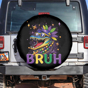67 Mardi Gras Spare Tire Cover Funny Alligator Six Seven Bruh Meme TS14 No hole Black Print Your Wear