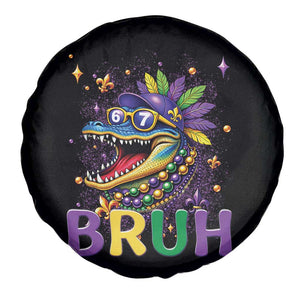 67 Mardi Gras Spare Tire Cover Funny Alligator Six Seven Bruh Meme TS14 Print Your Wear