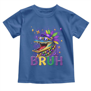 67 Mardi Gras Toddler T Shirt Funny Alligator Six Seven Bruh Meme TS14 Royal Blue Print Your Wear