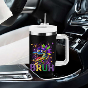 67 Mardi Gras Tumbler With Handle Funny Alligator Six Seven Bruh Meme TS14 Print Your Wear