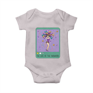The Life Of The Mardi Gras Queen Baby Onesie TS14 Ice Gray Print Your Wear