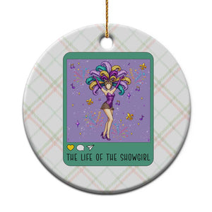 The Life Of The Mardi Gras Queen Ceramic Ornament TS14 1pc Christmas Plaid Print Your Wear