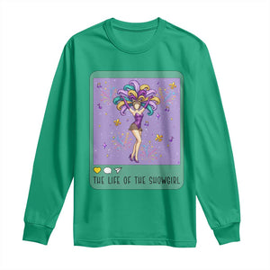 The Life Of The Mardi Gras Queen Long Sleeve Shirt TS14 Irish Green Print Your Wear