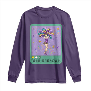 The Life Of The Mardi Gras Queen Long Sleeve Shirt TS14 Purple Print Your Wear
