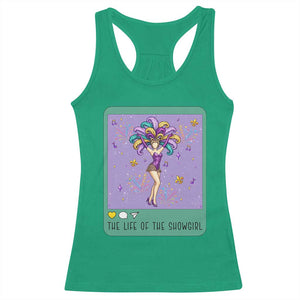 The Life Of The Mardi Gras Queen Racerback Tank Top TS14 Irish Green Print Your Wear