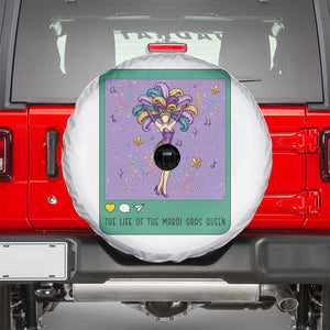 The Life Of The Mardi Gras Queen Spare Tire Cover TS14 White Print Your Wear