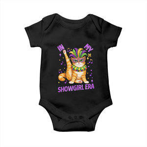 Mardi Gras Cat Baby Onesie In My Showgirl Era TS14 Black Print Your Wear