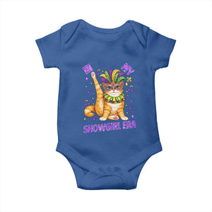 Mardi Gras Cat Baby Onesie In My Showgirl Era TS14 Royal Blue Print Your Wear