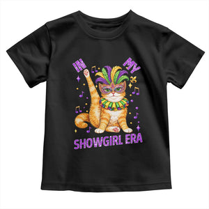 Mardi Gras Cat Toddler T Shirt In My Showgirl Era TS14 Black Print Your Wear
