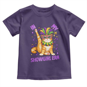 Mardi Gras Cat Toddler T Shirt In My Showgirl Era TS14 Purple Print Your Wear
