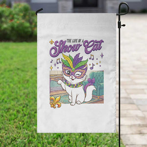 Cute Mardi Gras Cat Garden Flag The Life Of The Showcat TS14 Print Your Wear