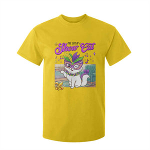 Cute Mardi Gras Cat T Shirt For Kid The Life Of The Showcat TS14 Daisy Print Your Wear