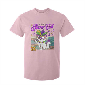 Cute Mardi Gras Cat T Shirt For Kid The Life Of The Showcat TS14 Light Pink Print Your Wear