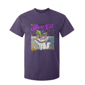 Cute Mardi Gras Cat T Shirt For Kid The Life Of The Showcat TS14 Purple Print Your Wear