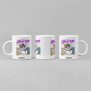 Cute Mardi Gras Cat Coffee Mug The Life Of The Showcat TS14 Print Your Wear