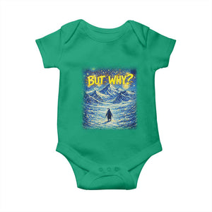 But Why Penguin Baby Onesie Starry Night Van Gogh Nihilist Penguin Hiking TS14 Irish Green Print Your Wear