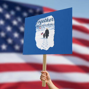 Funny Penguin Protest Protest Sign Trump Nihilist Penguin Minimal Political Meme TS14 Horizontal 18" × 24" Blue Print Your Wear