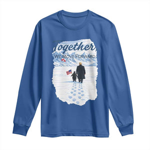 Funny Penguin Protest Long Sleeve Shirt Trump Nihilist Penguin Minimal Political Meme TS14 Royal Blue Print Your Wear