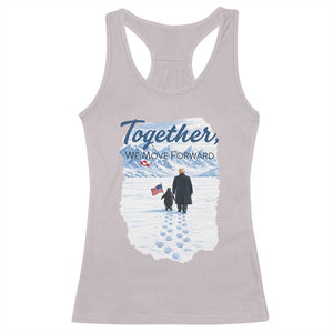 Funny Penguin Protest Racerback Tank Top Trump Nihilist Penguin Minimal Political Meme TS14 Ice Gray Print Your Wear