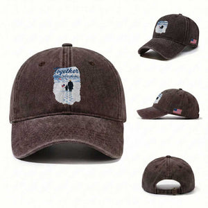 Funny Penguin Protest Washed Cotton Baseball Cap Trump Nihilist Penguin Minimal Political Meme TS14 Washed Cap Universal Fit Dark Brown Print Your Wear
