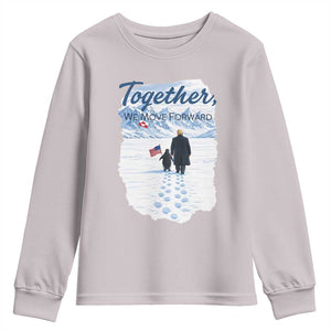 Funny Penguin Protest Youth Sweatshirt Trump Nihilist Penguin Minimal Political Meme TS14 Ice Gray Print Your Wear