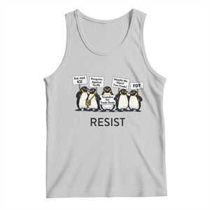 Penguins Resist Tank Top Nihilist Penguin Anti-Government Meme TS14 Ash Print Your Wear